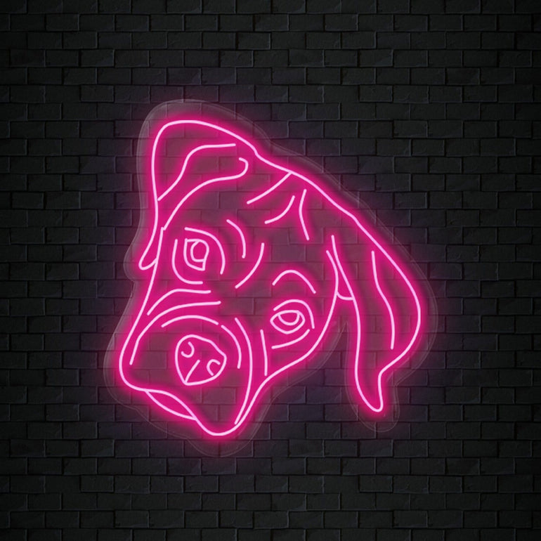 "Bulldogge" LED Neonschild Sign - NEONEVERGLOW