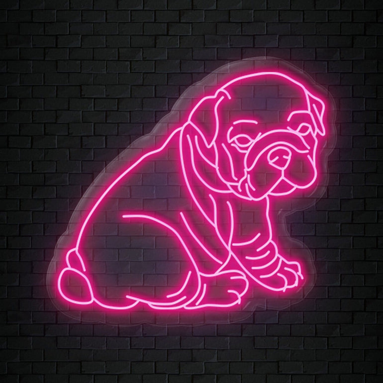 "Bulldogg" LED Neonschild Sign - NEONEVERGLOW