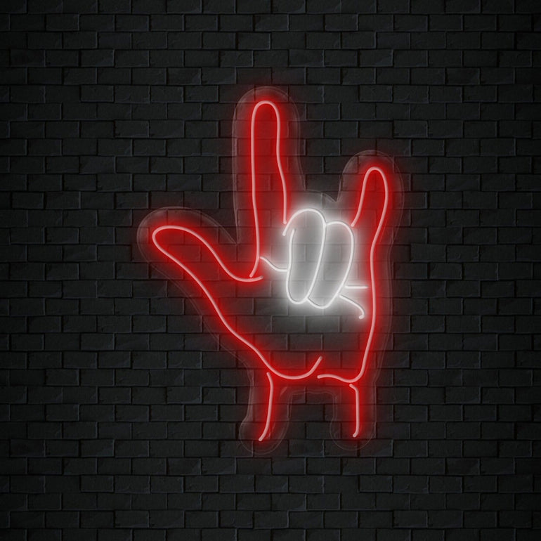 "Rockn" LED Neonschild Sign Schriftzug - NEONEVERGLOW