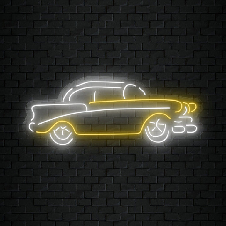 "Auto Oldtimer" LED Neonschild Sign Schriftzug - NEONEVERGLOW
