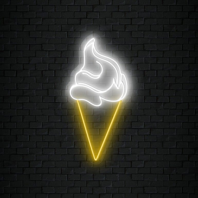 " Ice Cream" LED Neonschild Sign Schriftzug - NEONEVERGLOW