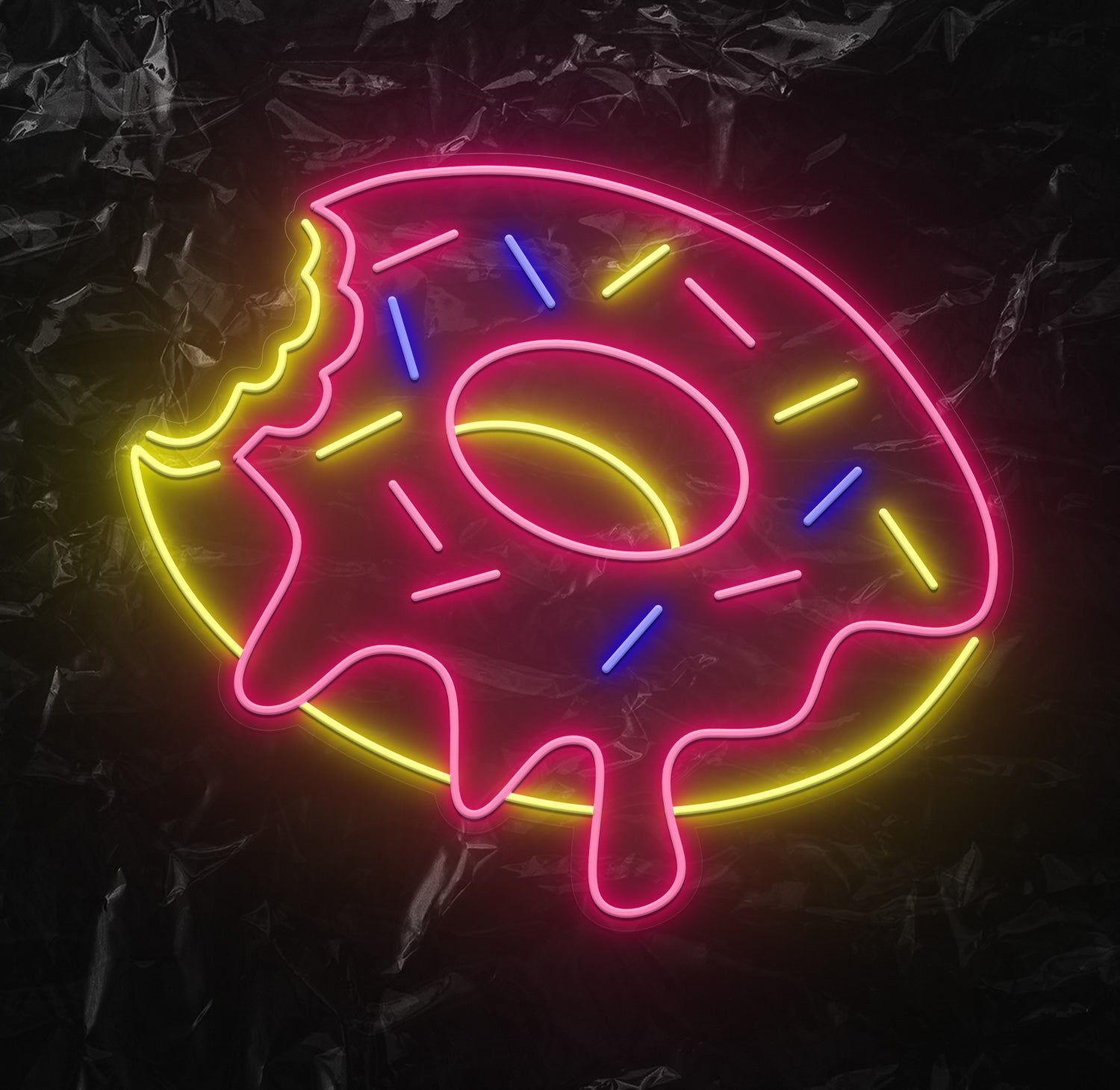 " Donut Mehrfarbig" LED Neonschild - NEONEVERGLOW