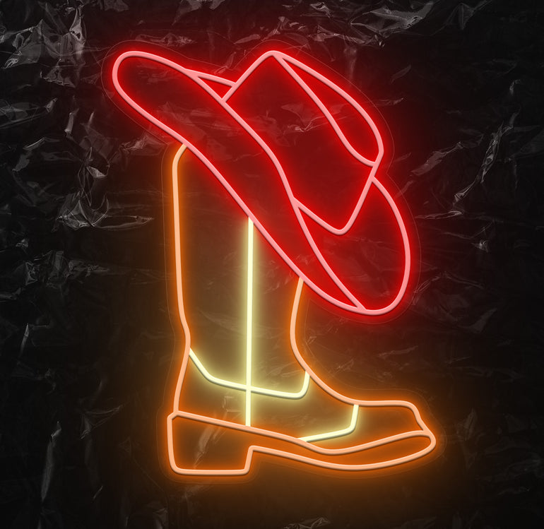 " Cowboy" LED Neonschild - NEONEVERGLOW