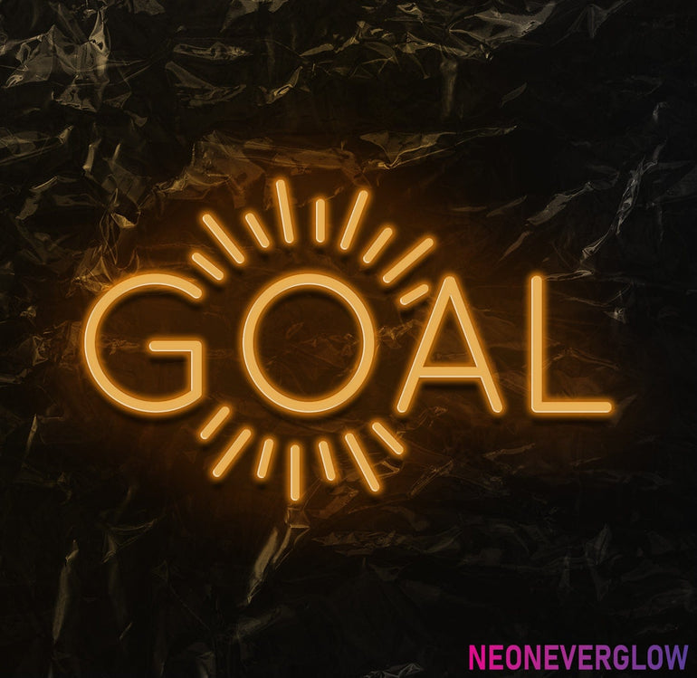 " Goal Ziele" LED Neonschild - NEONEVERGLOW