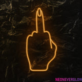 " Woman Finger" LED Neonschild - NEONEVERGLOW