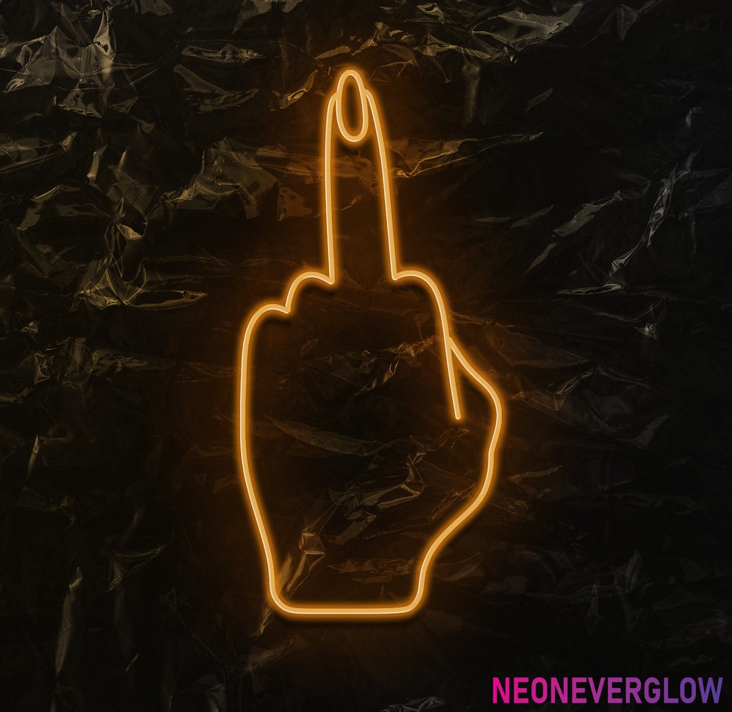 " Woman Finger" LED Neonschild - NEONEVERGLOW