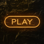 " Play" LED Neonschild - NEONEVERGLOW