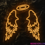 " Flügel" LED Neonschild - NEONEVERGLOW