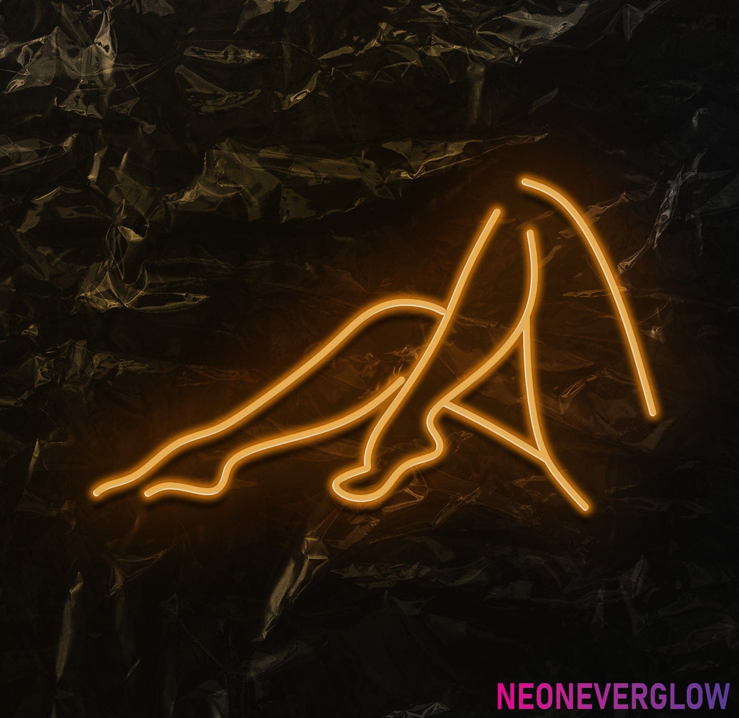 " Girl Beine" LED Neonschild - NEONEVERGLOW