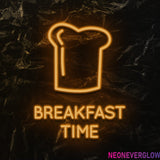 " Breakfast Time" LED Neonschild - NEONEVERGLOW