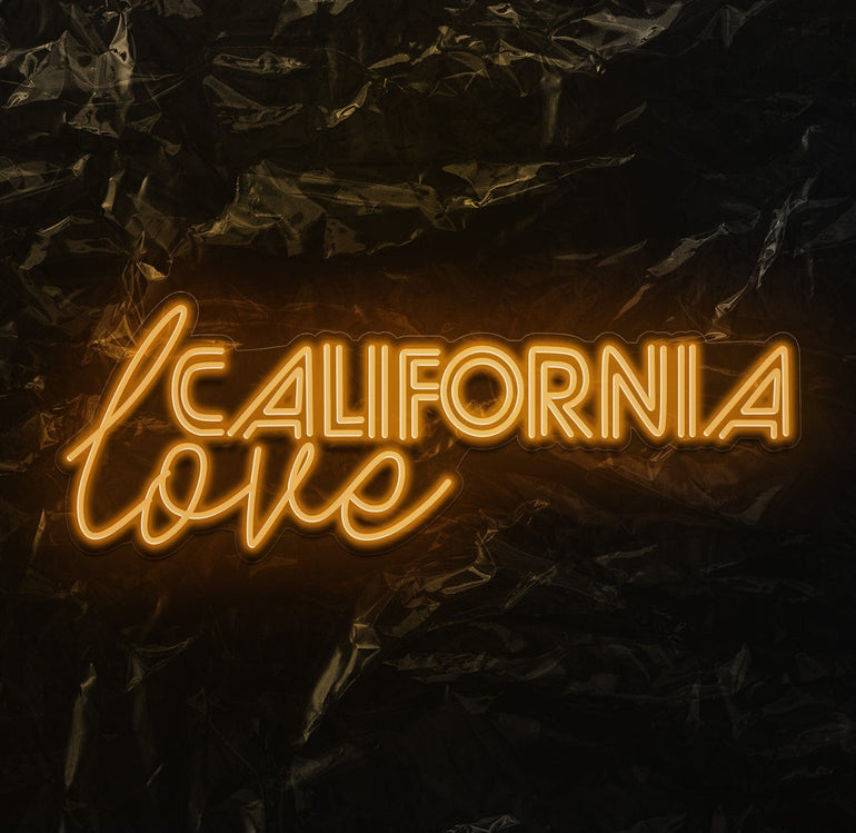 " California love" LED Neon Schriftzug - NEONEVERGLOW