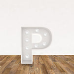 LED 3D Leuchtbuchstabe " P " - NEONEVERGLOW