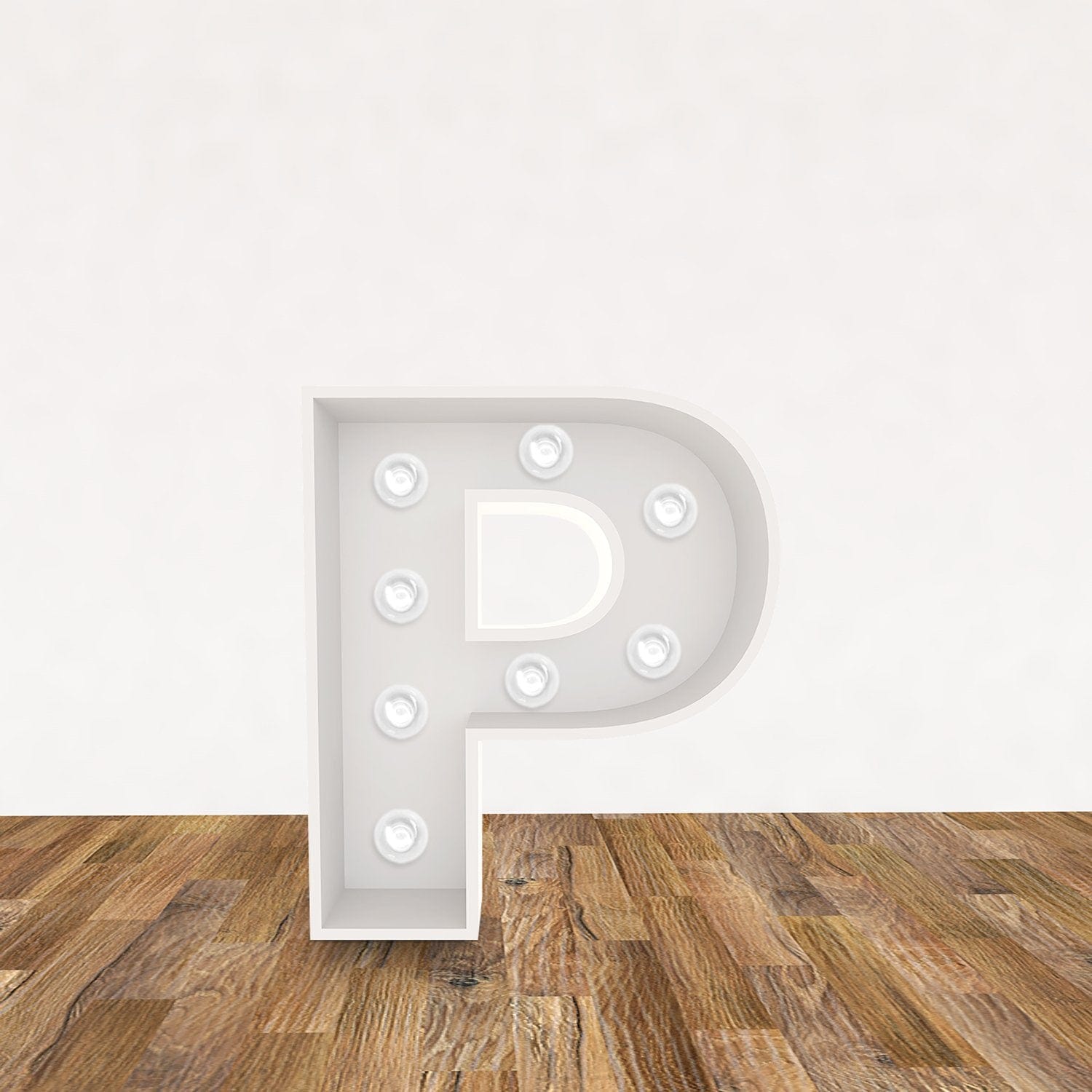 LED 3D Leuchtbuchstabe " P " - NEONEVERGLOW