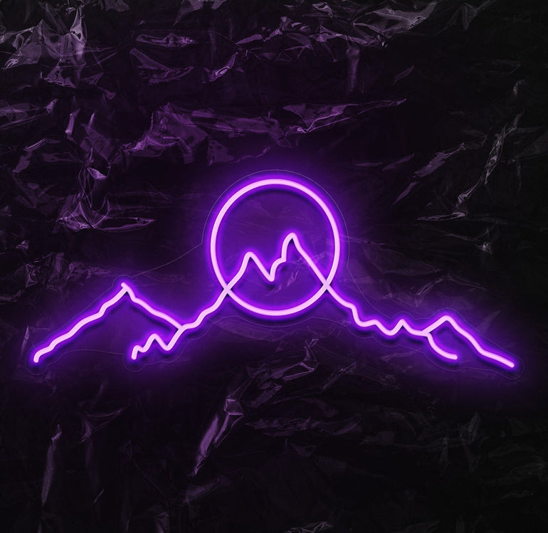 "Mountains " LED Neonschild - NEONEVERGLOW