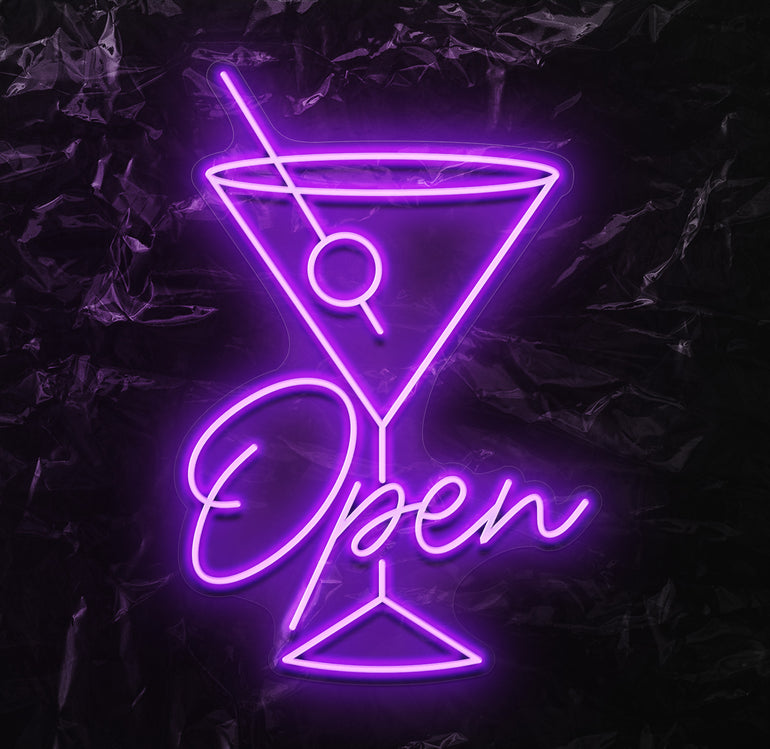 " Open " LED Neonschild - NEONEVERGLOW