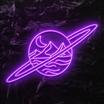 " Welt" LED Neonschild - NEONEVERGLOW