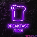 " Breakfast Time" LED Neonschild - NEONEVERGLOW