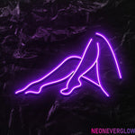 " Girl Beine" LED Neonschild - NEONEVERGLOW
