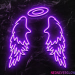 " Flügel" LED Neonschild - NEONEVERGLOW