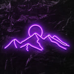 " Berge" LED Neonschild - NEONEVERGLOW