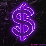 " $ " LED Neonschild - NEONEVERGLOW