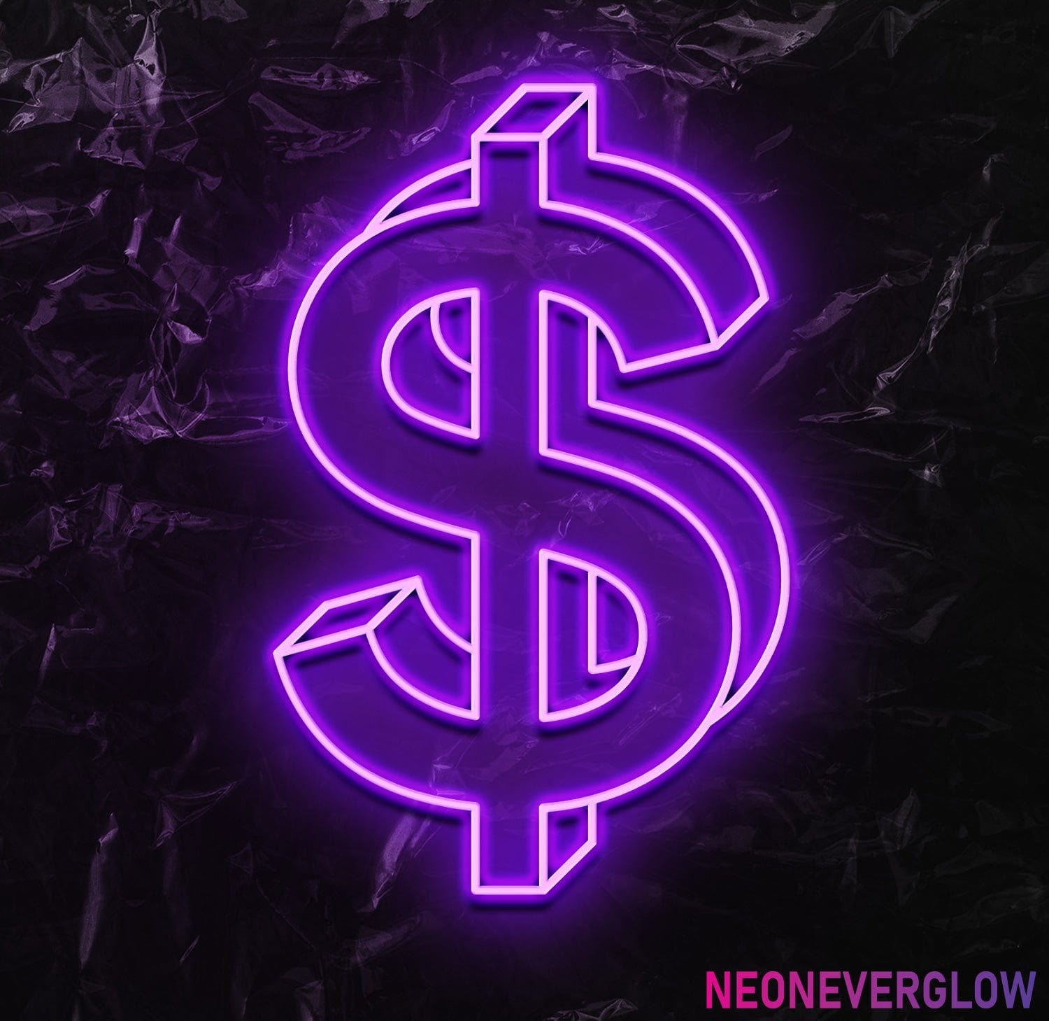 " $ " LED Neonschild - NEONEVERGLOW