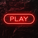 " Play" LED Neonschild - NEONEVERGLOW