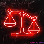 " Waage" LED Neonschild - NEONEVERGLOW