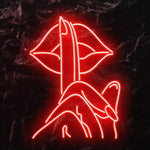 " Lippe Frau" LED Neonschild - NEONEVERGLOW