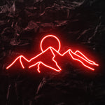 " Berge" LED Neonschild - NEONEVERGLOW