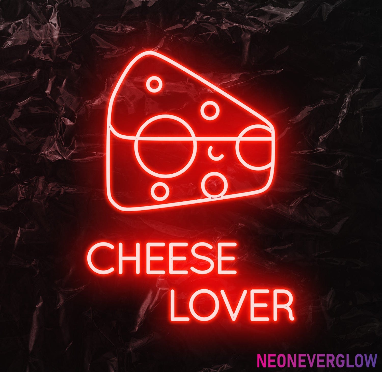 " Cheese Lover " LED Neonschild - NEONEVERGLOW