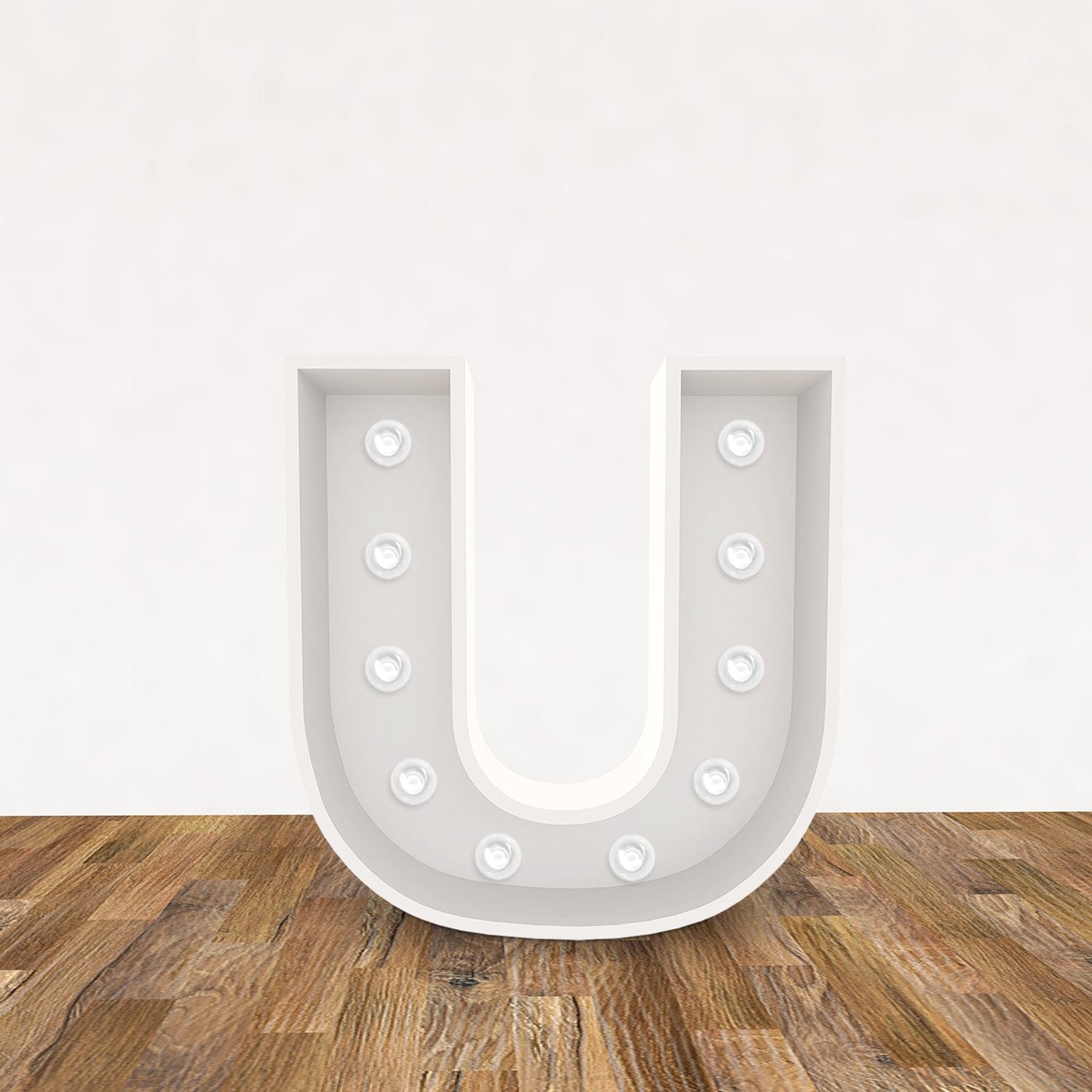 LED 3D Leuchtbuchstabe " U " - NEONEVERGLOW
