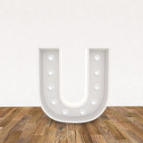 LED 3D Leuchtbuchstabe " U " - NEONEVERGLOW