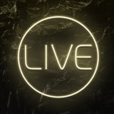 " Live " LED Neonschild - NEONEVERGLOW
