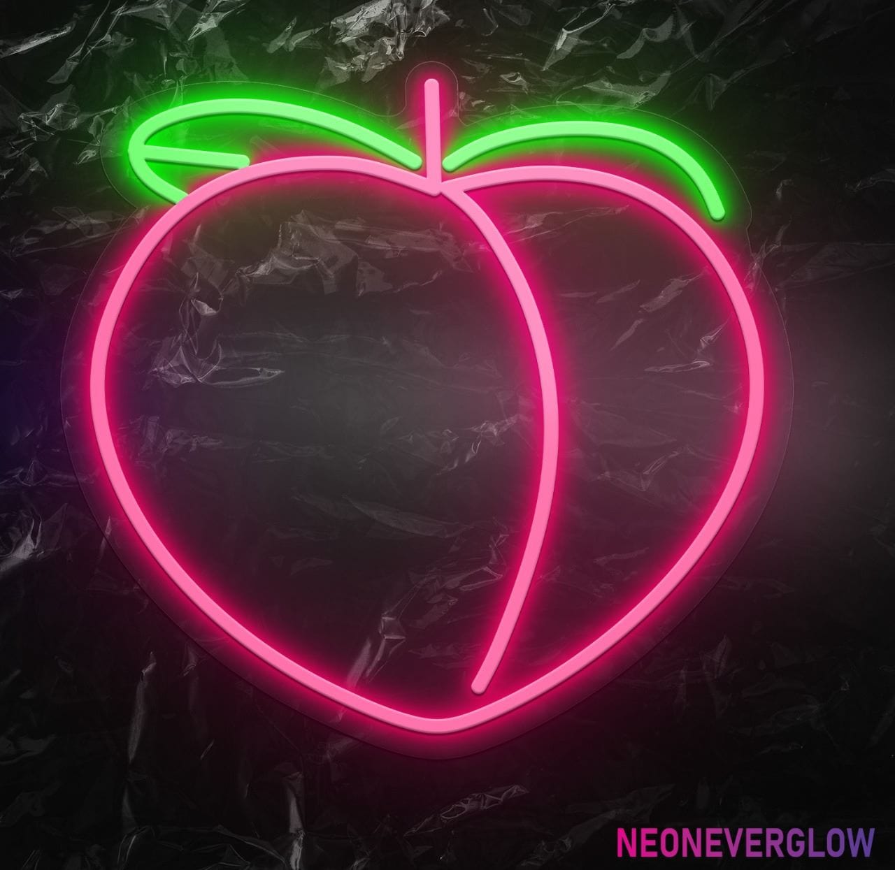 "Pfirsisch Peach Fruit" LED Neonschild - NEONEVERGLOW