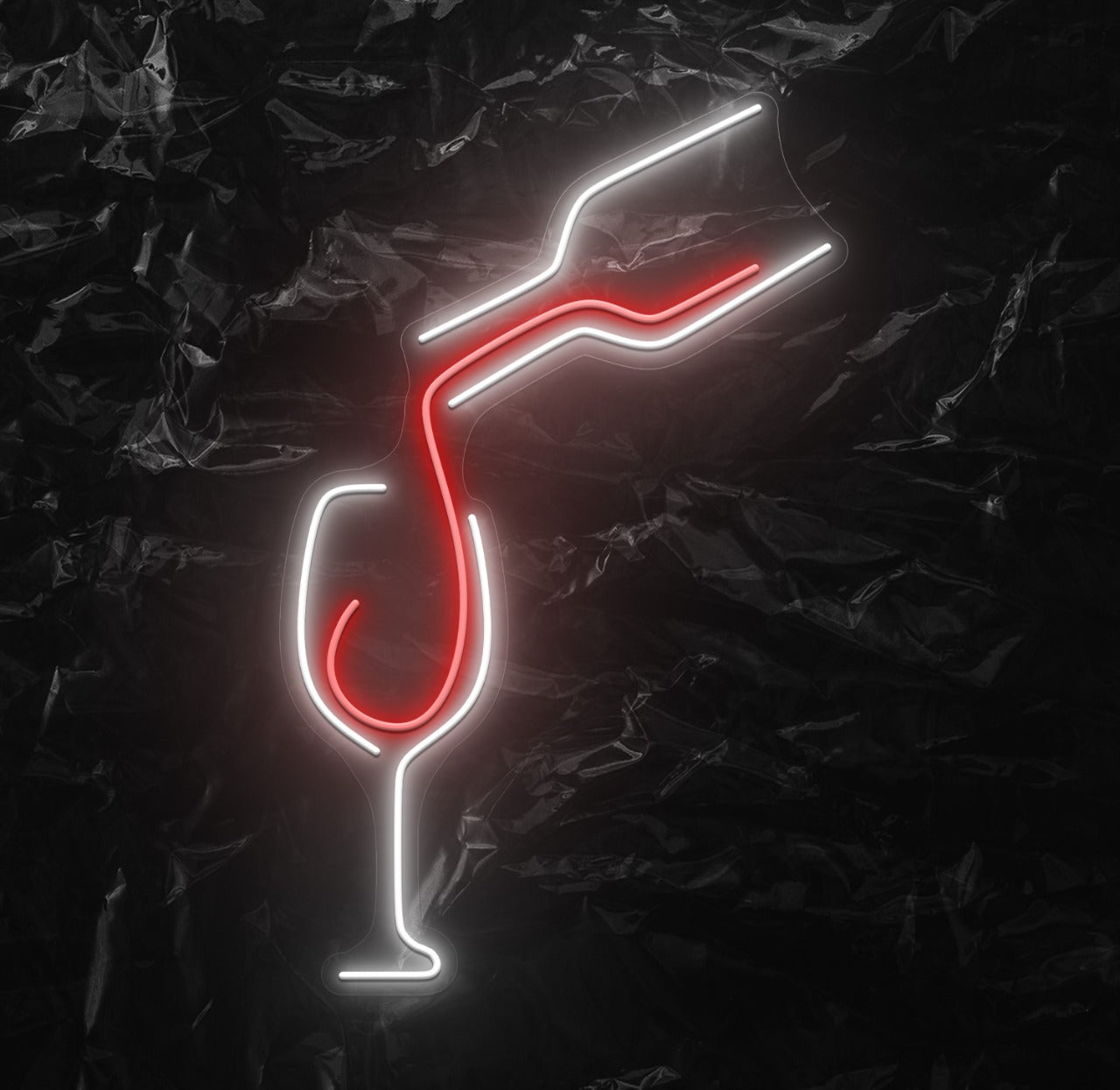 " Wine Bottle" LED Neonschild - NEONEVERGLOW