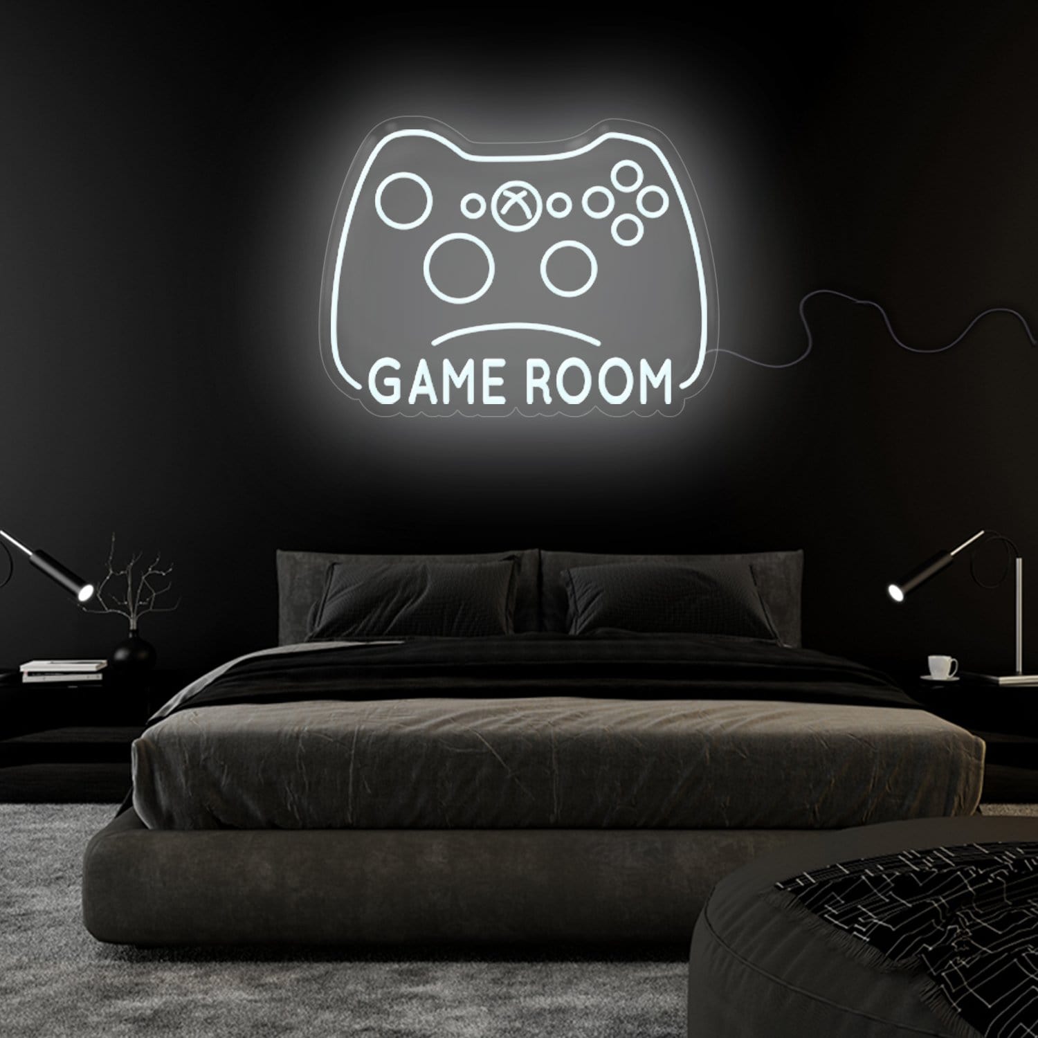 "Game Room" LED Gaming Neonschild Schriftzug Sign - NEONEVERGLOW