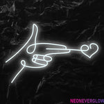 " Loveshot Liebe" LED Neonschild - NEONEVERGLOW