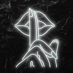 " Lippe Frau" LED Neonschild - NEONEVERGLOW