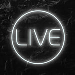 " Live " LED Neonschild - NEONEVERGLOW