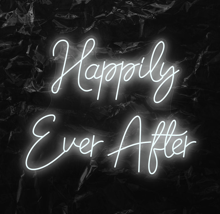 " Happily Ever After" LED Neon Schriftzug - NEONEVERGLOW