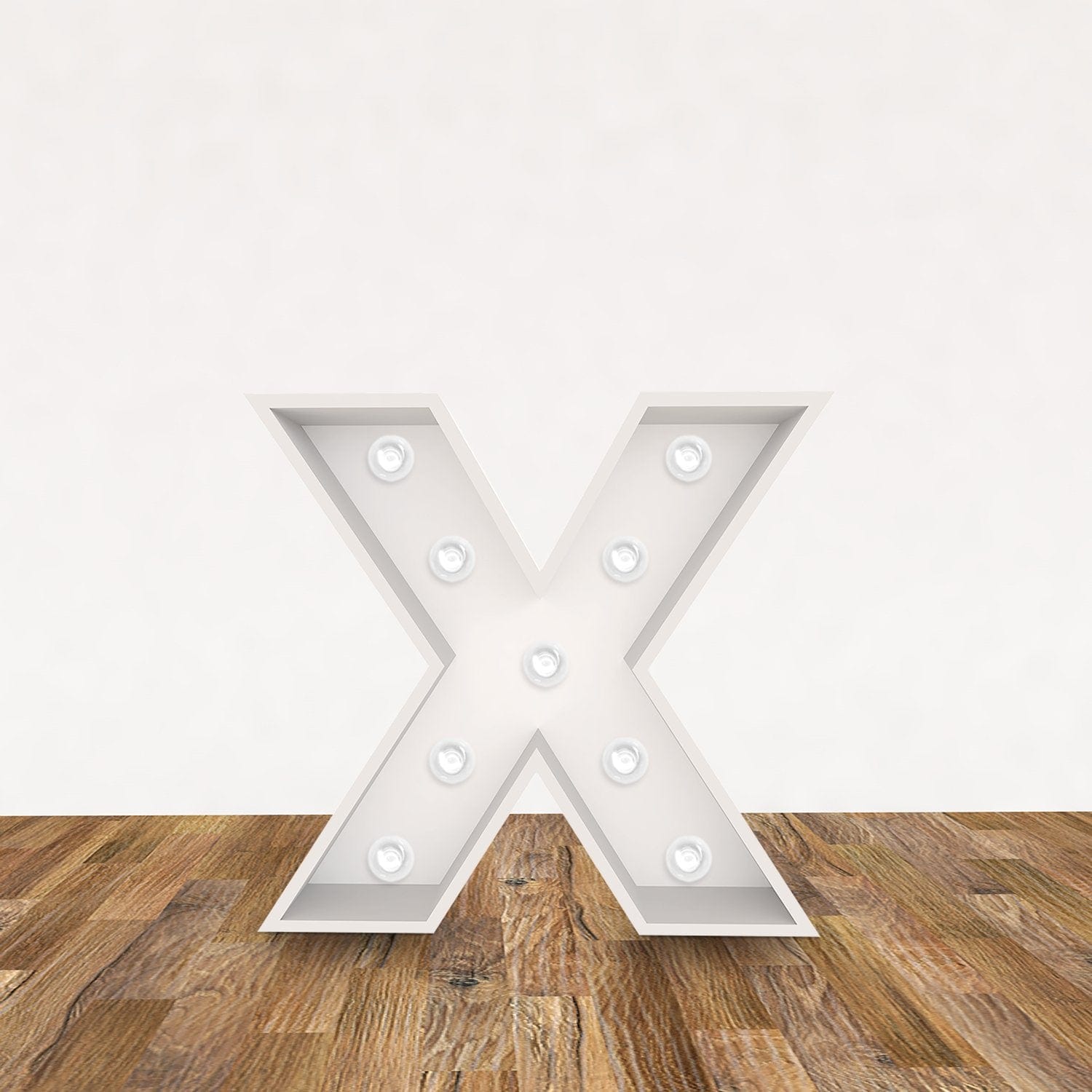 LED 3D Leuchtbuchstabe  " X " - NEONEVERGLOW
