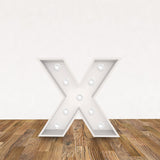 LED 3D Leuchtbuchstabe  " X " - NEONEVERGLOW