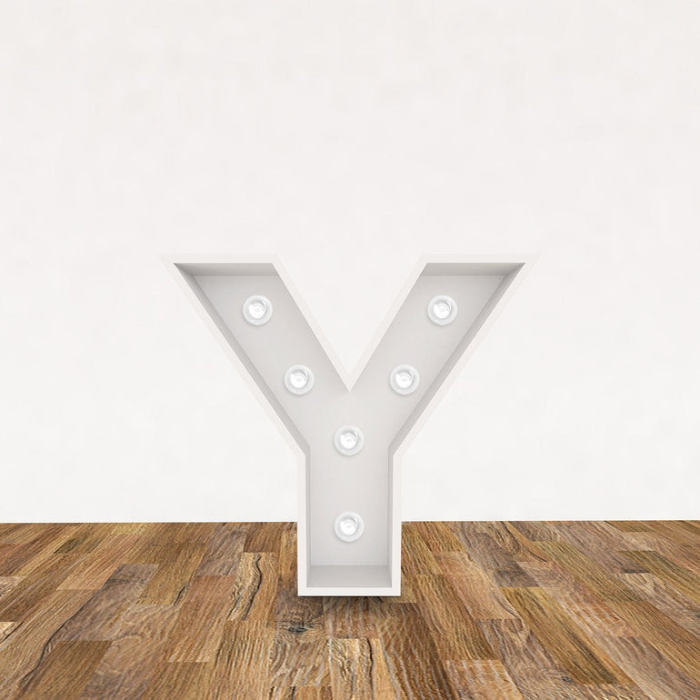 LED 3D Leuchtbuchstabe  " Y " - NEONEVERGLOW