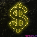 " $ " LED Neonschild - NEONEVERGLOW