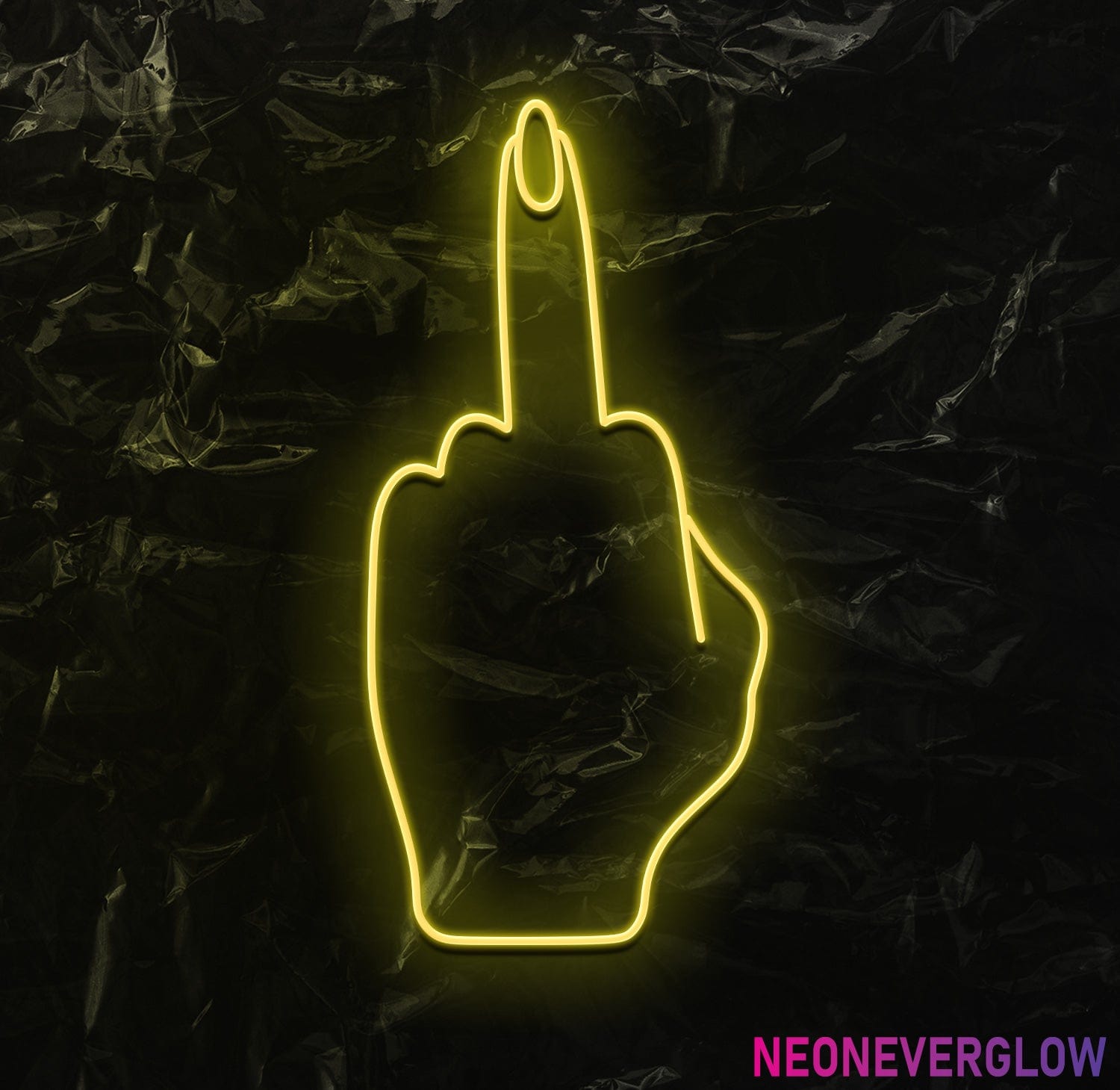 " Woman Finger" LED Neonschild - NEONEVERGLOW
