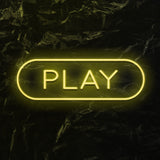 " Play" LED Neonschild - NEONEVERGLOW