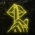 " Lippe Frau" LED Neonschild - NEONEVERGLOW