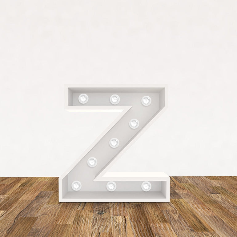 LED 3D Leuchtbuchstabe " Z " - NEONEVERGLOW