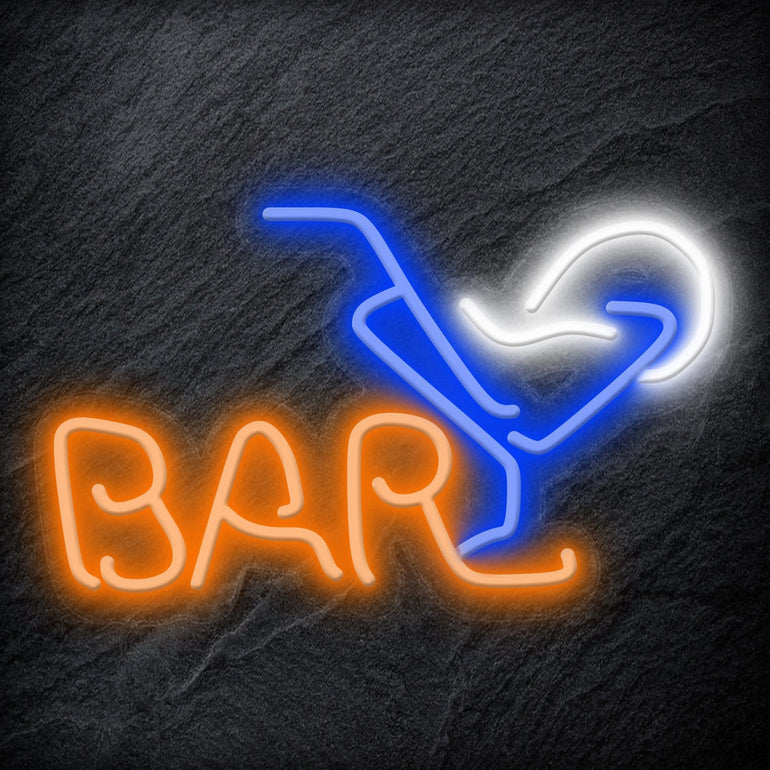 " Bar " LED Neonschild Schrifzug Sign - NEONEVERGLOW